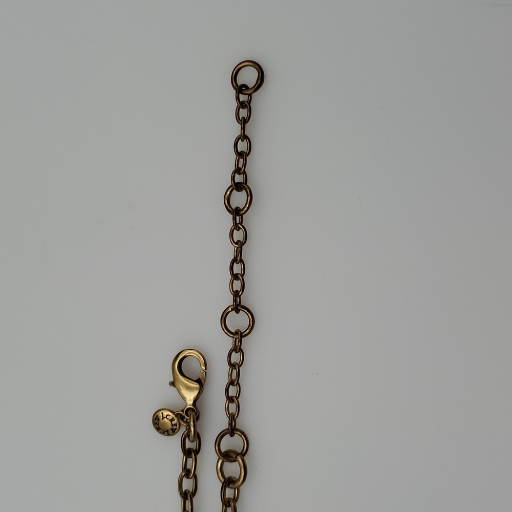 J. Crew Black Triangles & Clear Rhinestones Necklace - Picture 7 of 7